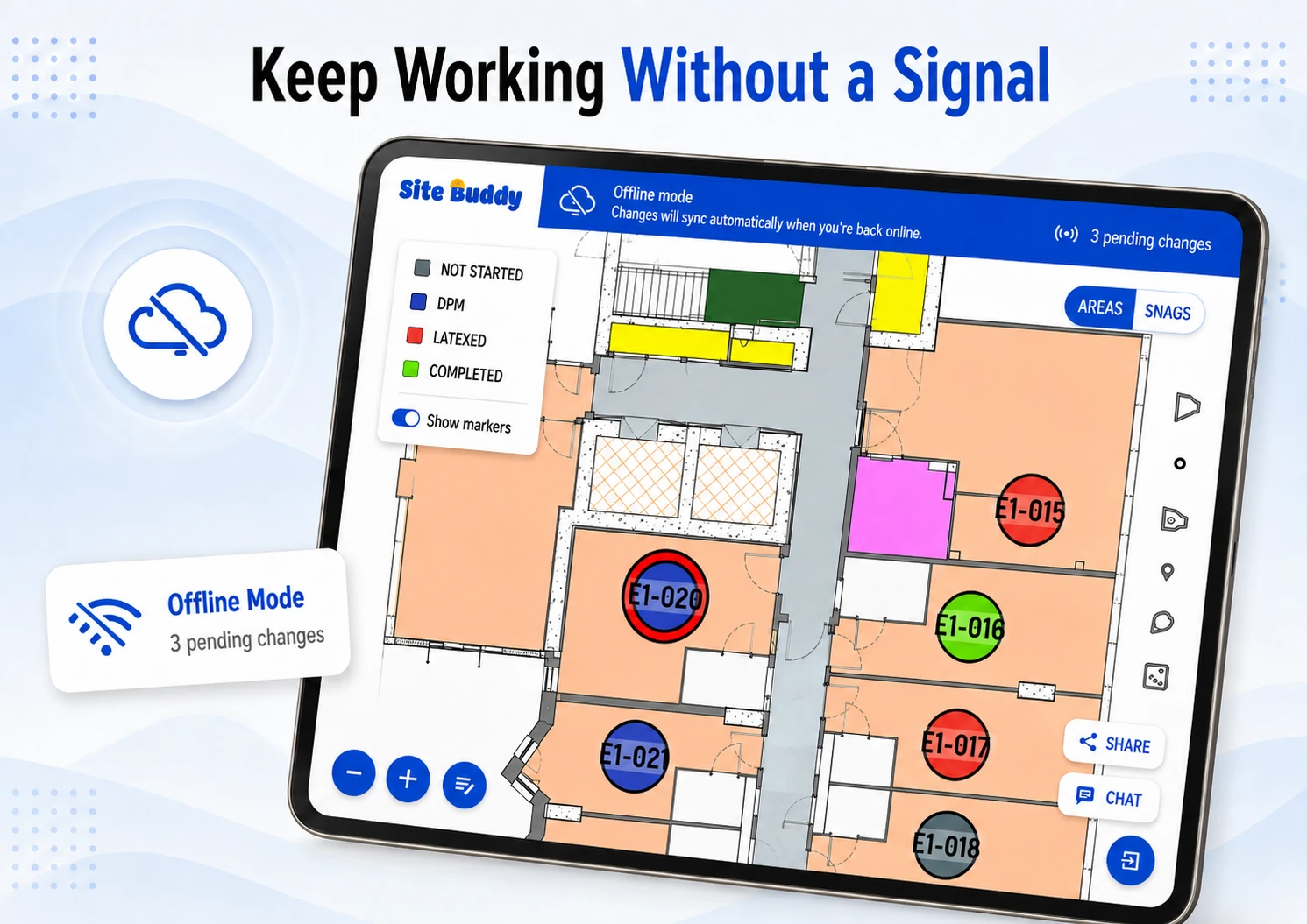 Keep working even without a signal